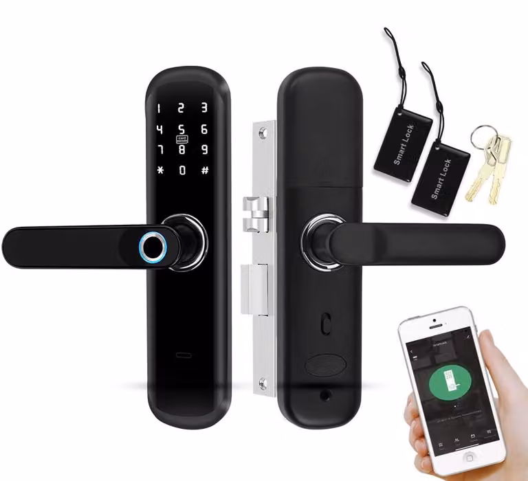 Serratura intelligente 5-in-1: impronta digitale, app, touchscreen, per casa e ufficio
