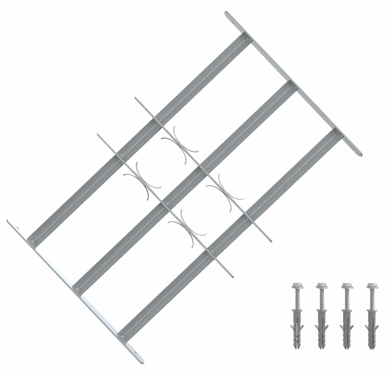 Griglia di Sicurezza per Finestra con 3 Traversine 3 pcs