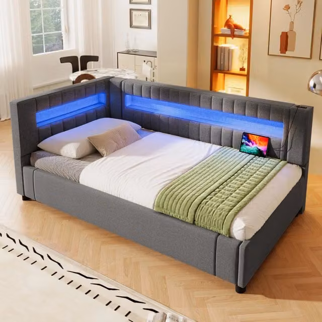 daybett lino grigio 90 x 200 cm