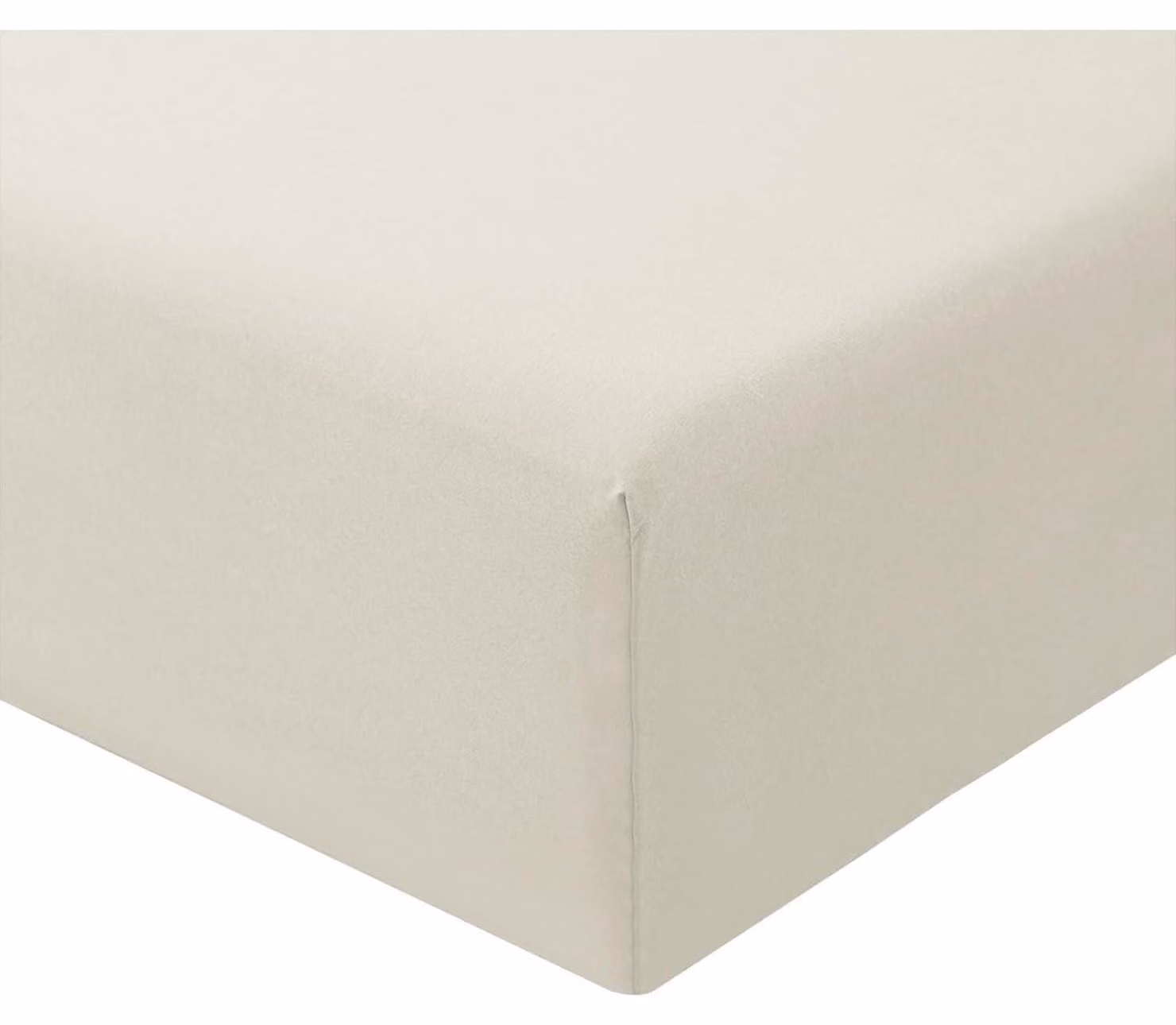 Lenzuolo con angoli 140x200 cm, color beige, in microfibra,  Oeko-Tex, altezza del bordo di 30 cm