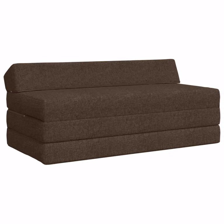 vidaXL Divano Letto Pieghevole Moderno in Tessuto con Rivestimenti Rimovibili L/P/H: 120 x 60 x 49 cm