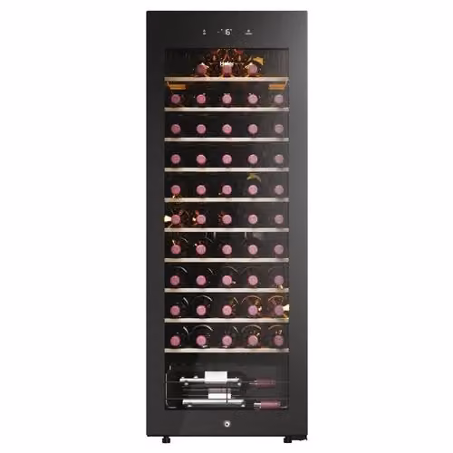 Cantinetta vino Haier Wine Bank 50 Serie 3 HWS58GGH1, capacità 58 bottiglie, colore nero, libera installazione, classe energetica G, L/P/H: 47,5 x 45,6 x 128 cm – 2