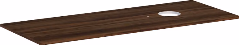 hansgrohe Xelu Q Console avec découpe ronde à droite, 1360x550, pour vasque à poser, sans trou pour robinet, 54117630, 54117630