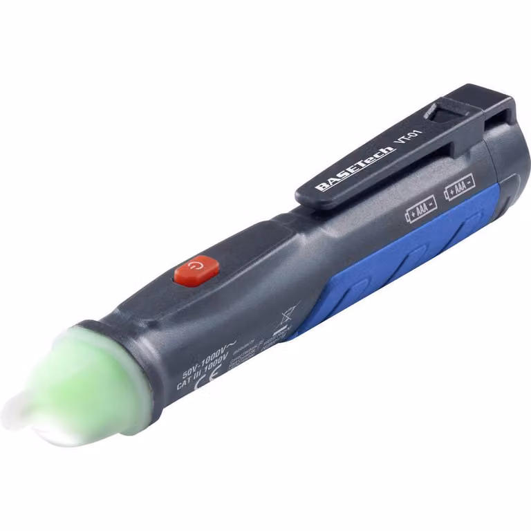 Basetech VT-01 Tester di tensione senza contatto CAT III 1000 V LED