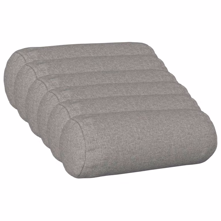 Set di 6 federe rotonde vidaXL HEERLEN in tessuto grigio, Ø 15 x 40 cm