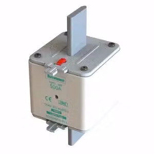 Inserto fusibile Eaton, bassa tensione, 500 A, CA 690 V, 120 kA, NH3, aM, IEC, doppio indicatore di stato, linguetta di presa sotto tensione 500NHM3B-690