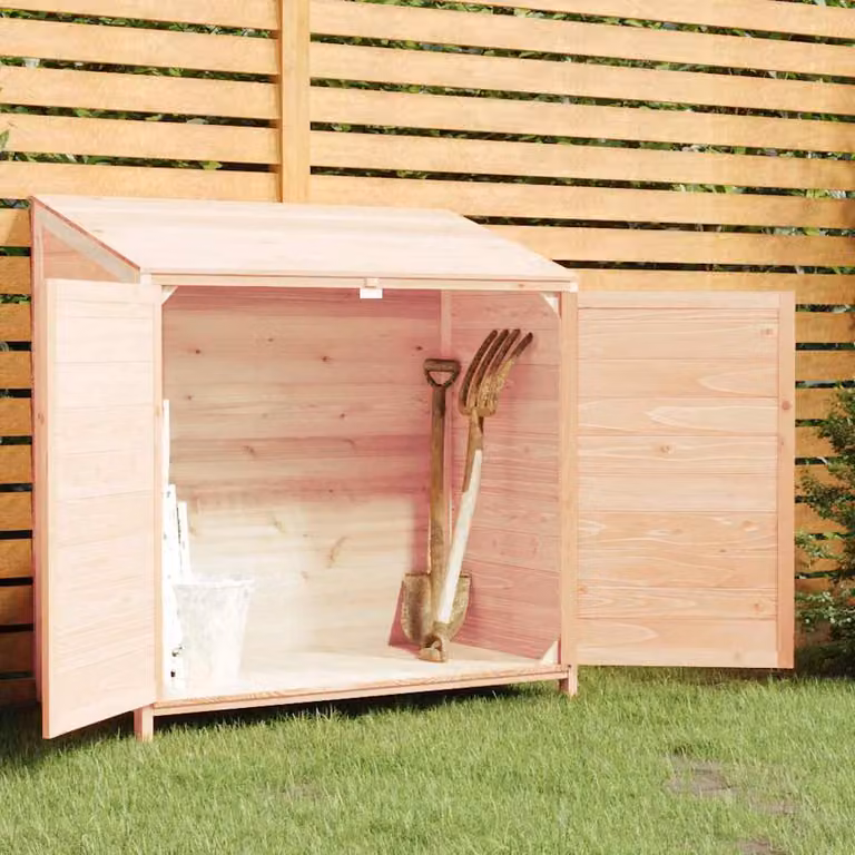 vidaXL Capanno da Giardino in Legno Massello di Abete Marrone L: 102 cm, P: 52 cm, H: 112 cm