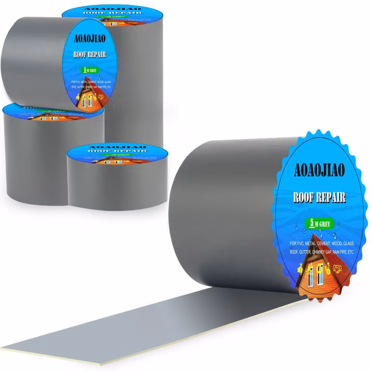 Nastro riparatore per grondaie, autoadesivo, 15 cm x 2,5 m, impermeabile, per riparazioni di grondaie
