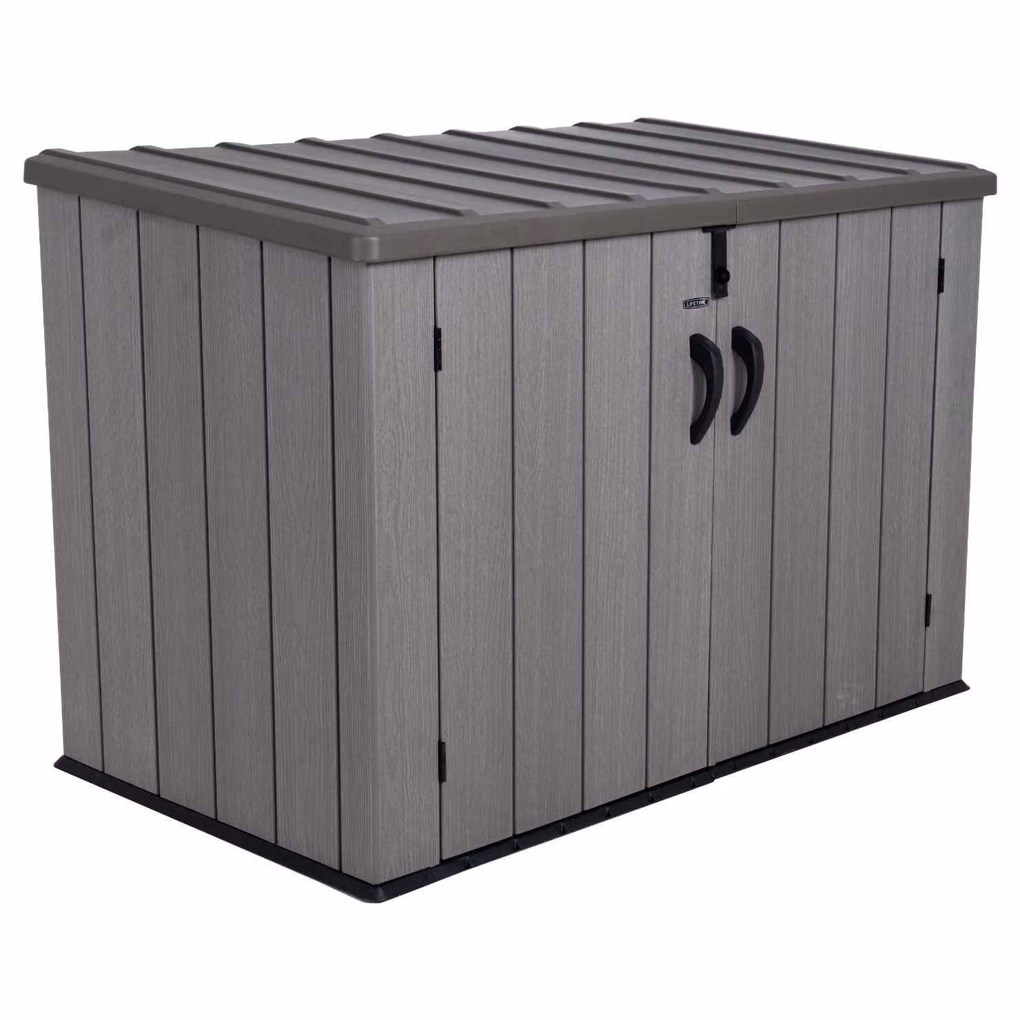 Lifetime Mülltonnenbox grau/braun