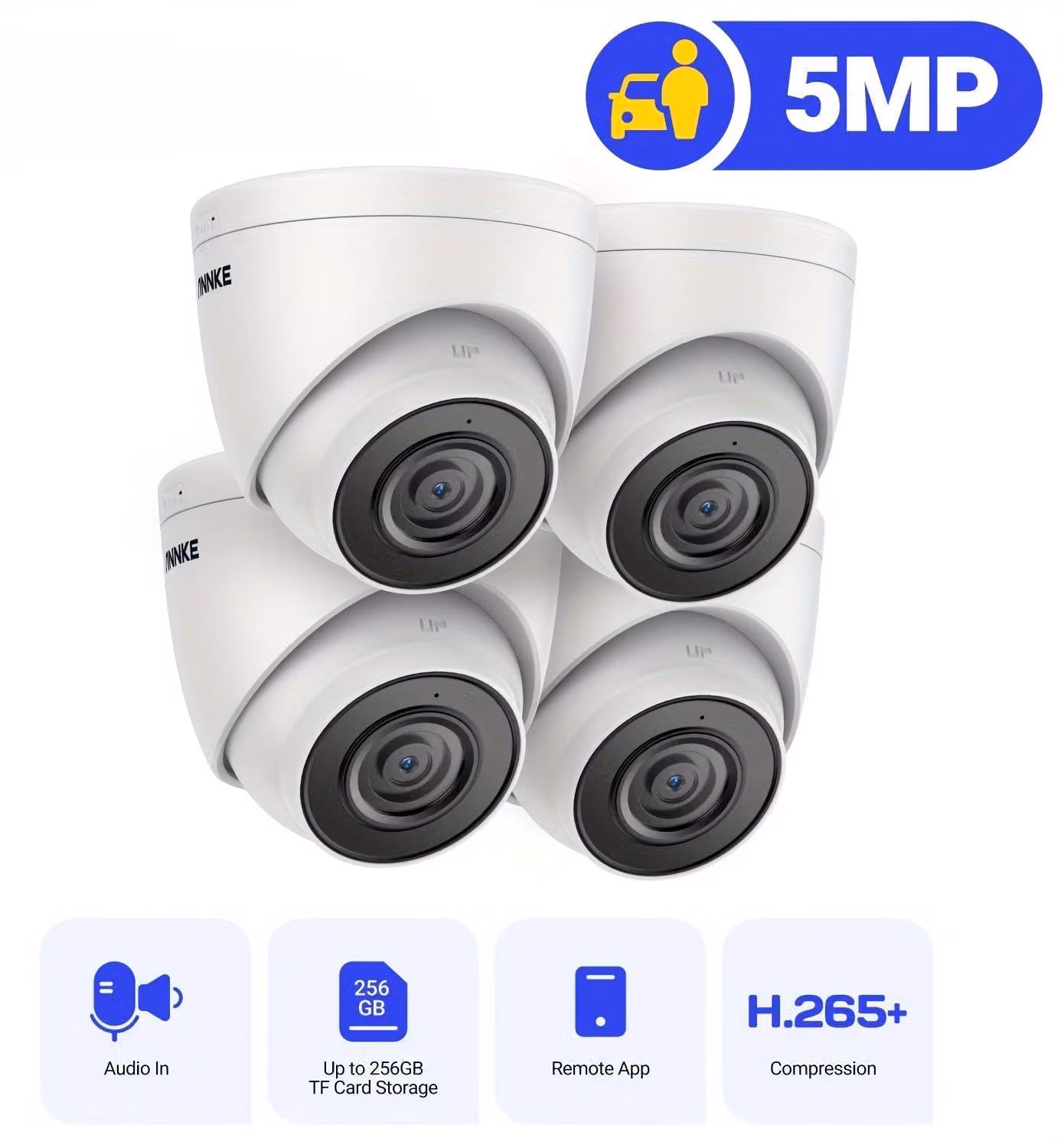 Telecamera di sicurezza IP - Telecamera di sorveglianza - Sistema di videosorveglianza - Sistema di sicurezza - Telecamera a torretta