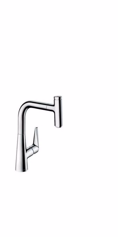 Hansgrohe Talis Select M51 - Miscelatore per lavello M5115-H220 con doccia estraibile, sBOX, finitura acciaio inox 73852800