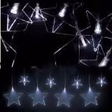 LEX Catena luminosa con 8 stelle bianco freddo