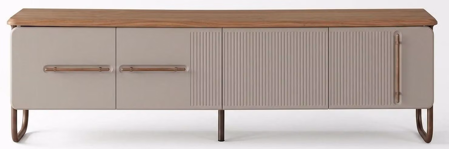 TV Lowboard Stil modern braun Wohnzimmer bequem komfortabel
