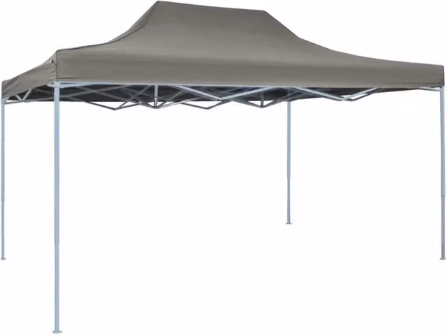 Tenda Gazebo Pieghevole Pop-Up Antracite L: 4,5 m, P: 3 m, H: 2,91 m
