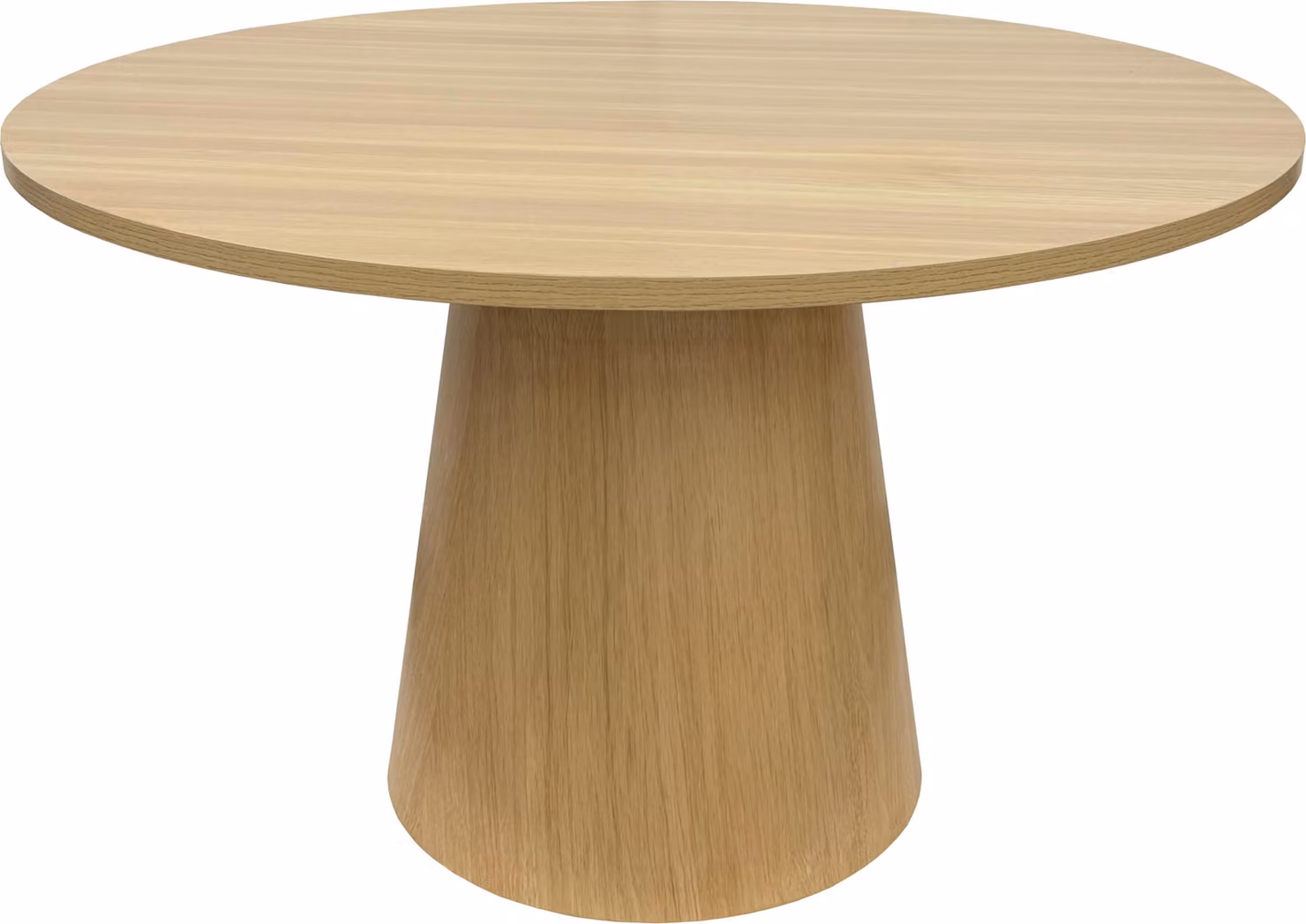 Tavolo da pranzo rotondo scandinavo 120 cm effetto legno chiaro - Oviala Noelie