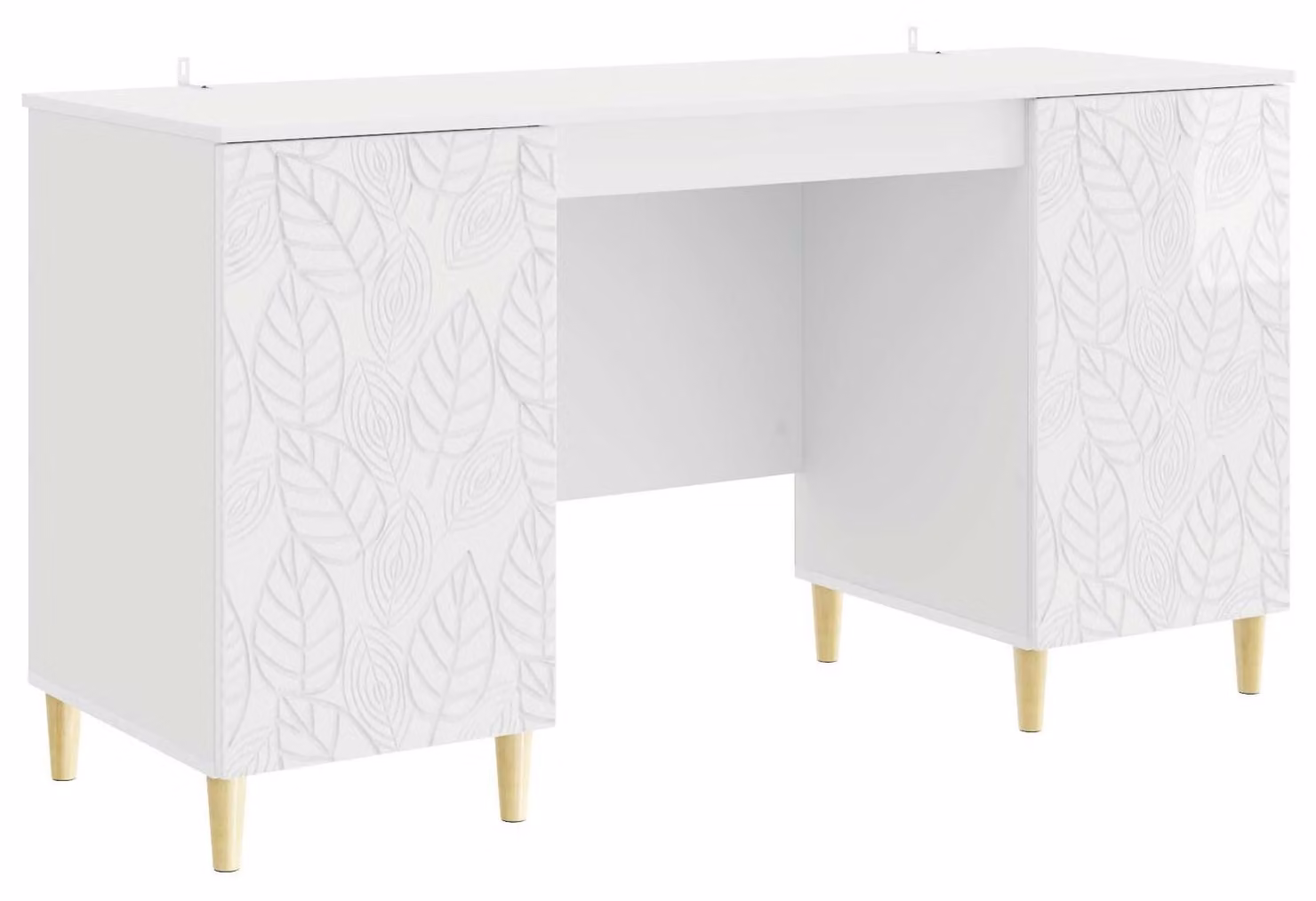 Scrivania Bianco Lucido Legno ingegnerizzato 142,5 x 50 x 75 cm