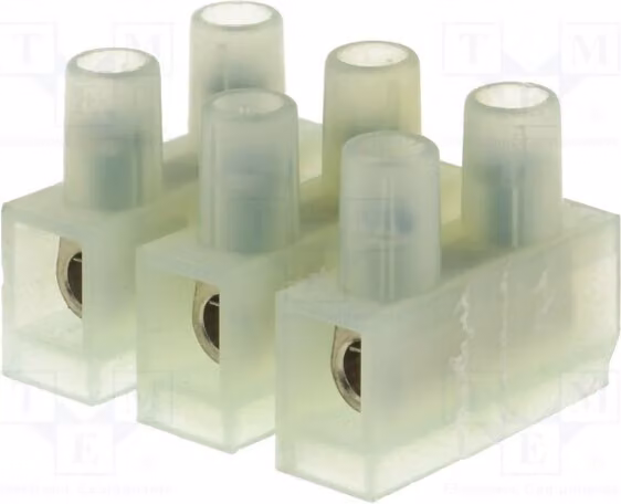 5 profilati di fissaggio da 4 mm², 400 V. Morsetti: 6. Connessioni: a vite. Numero di vie: 3. Materiale: UL94V-2. Modello: BM 93CS3