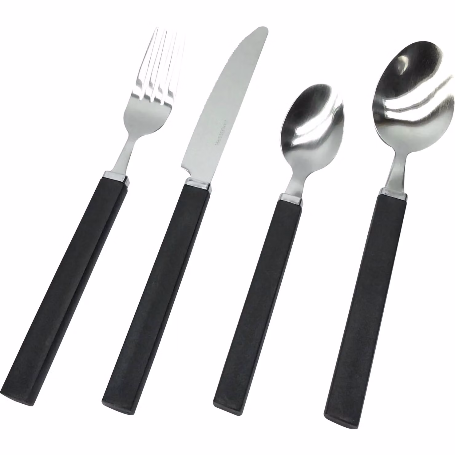 Servizio posate Jolie Gusto Casa in acciaio inox nero, 24 pezzi – 1