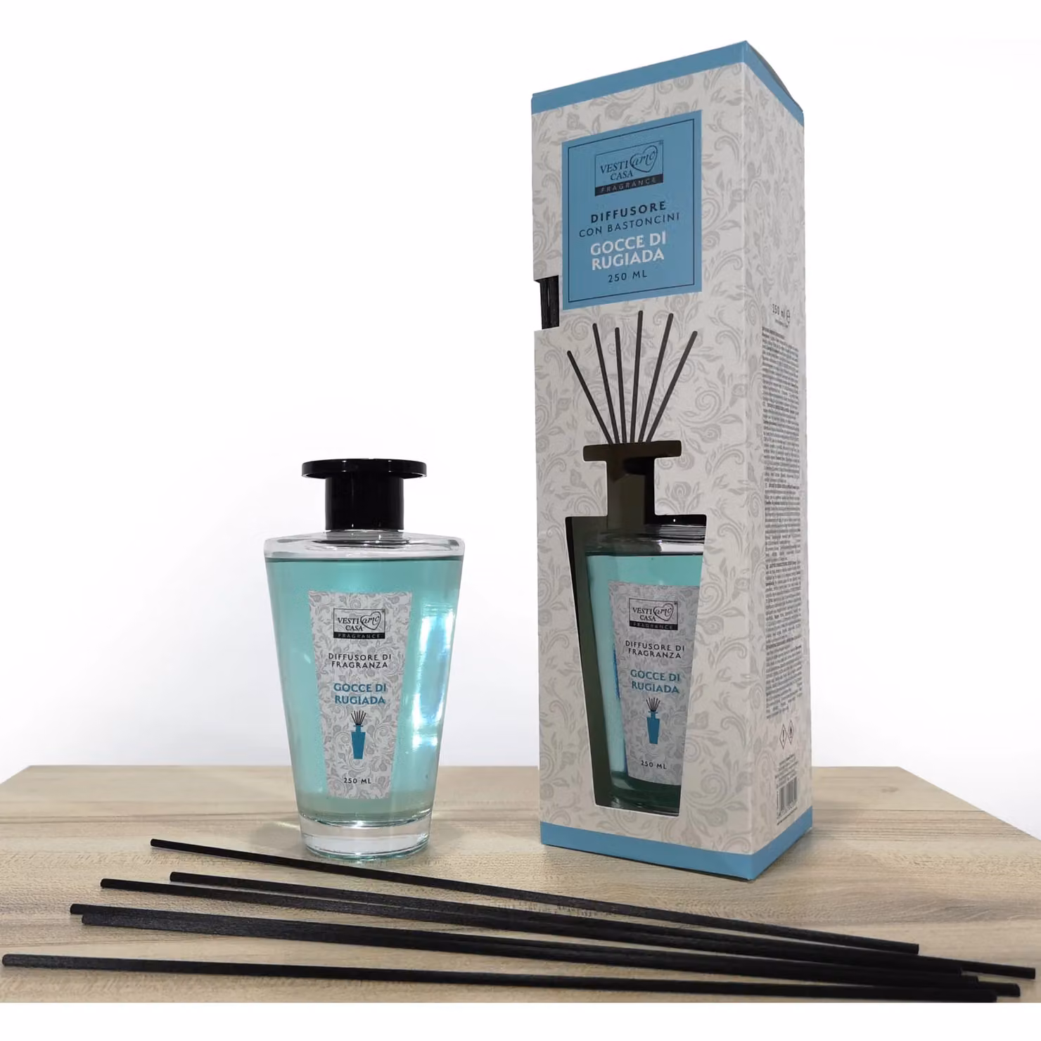 Diffusore di Fragranza Gocce di Rugiada Vestiamo Casa, Trasparente, 250ml