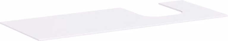 hansgrohe Xevolos E Console, 1 découpe à droite, 1370x550mm, pour vasque à poser, 54206700, 54206700