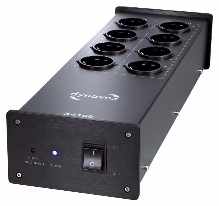Ciabatta HiFi Dynavox X4100-B nera 8 vie 230V 2300W 10A