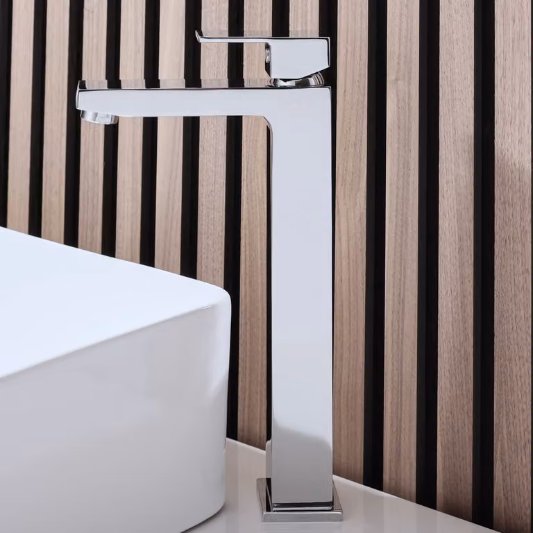 Rubinetto Miscelatore Alto Per Lavabo - Finitura Cromata