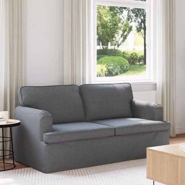 Divano Grigio scuro 162 x 80 x 85 cm Tessuto 42024491