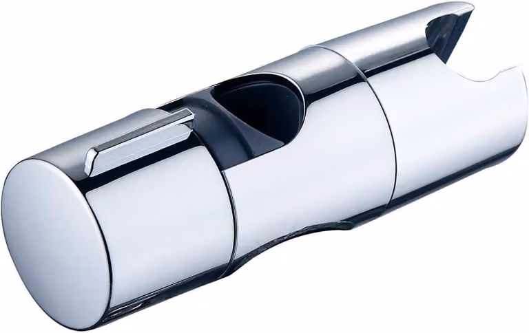 Supporto per soffione doccia - Regolabile - Cromato - Con fissaggio a barra scorrevole - Compatibile con tubi da 19-25 mm - Installazione senza attrezzi - Robusto