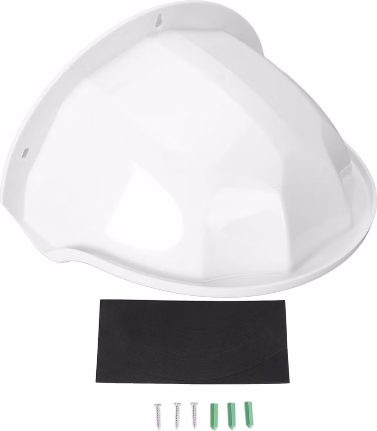 Telecamera di sorveglianza Sun Rain Cover Hard Shield Outdoor Canopy per la sorveglianza Dome PTZ Bianco Bianco