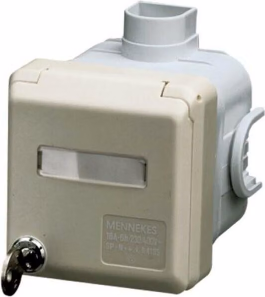 Presa Mennekes CEE-UP 400V-5X16A (4185 con serratura)