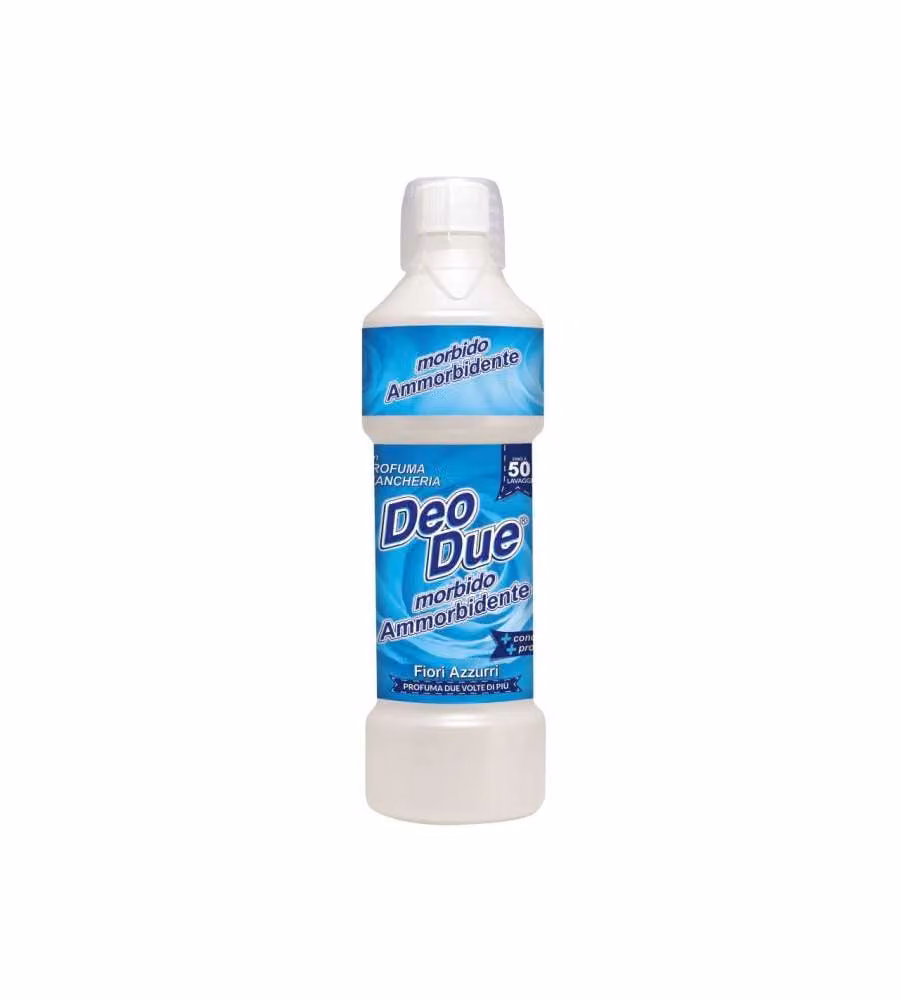 DEO DUE Ammorbidente Fiori Azzurri 1 lt Profumo Intenso e Morbidezza