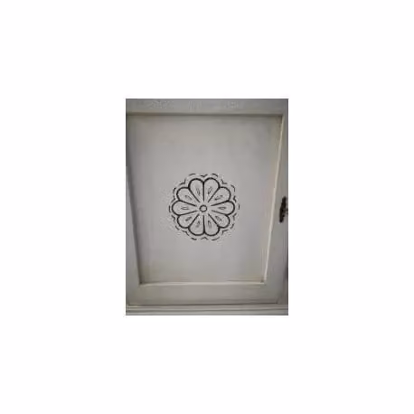 Armadio a 2 ante in legno stile shabby chic bianco invecchiato Mobili 2G L/P/H: 125 x 61 x 200 cm – 1