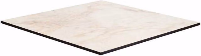 Top Tavolo Quadrato Vacchetti in HPL Marmo Bianco Calacatta L: 69 cm, P: 69 cm, H: 1 cm