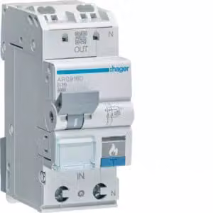 Dispositivo di protezione contro gli archi elettrici AFDD con interruttore magnetotermico 1P+N 6 kA B-6A 2M