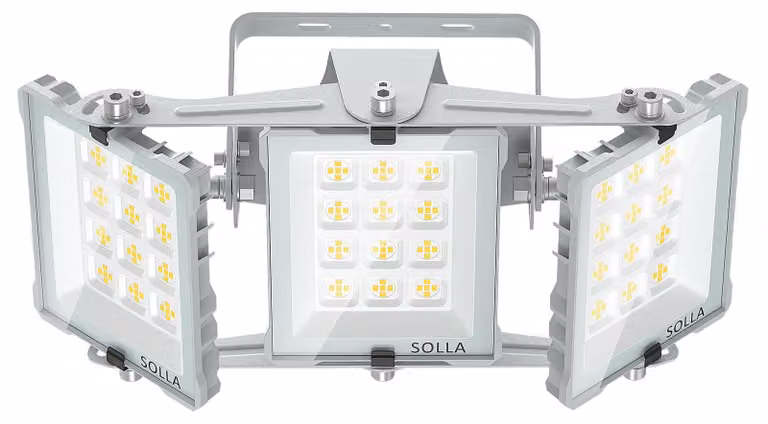 Faretto LED da 150 W, 15.000 lumen, 6000 K, grado di protezione IP66, con 3 sorgenti luminose