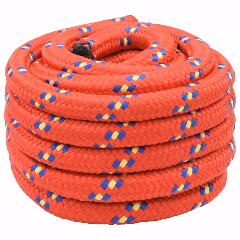 Corda multiuso vidaXL in plastica rossa, diametro 60 mm, lunghezza 10 m