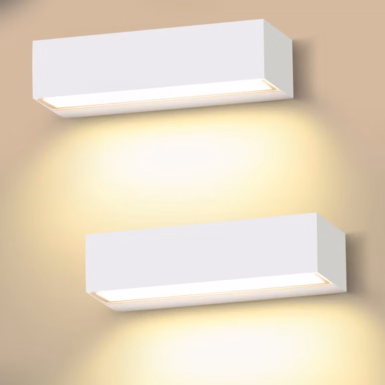 Lampada a LED da parete, 18 W, 30 cm, 3000 K, luce calda, confezione da 2, grado di protezione IP54