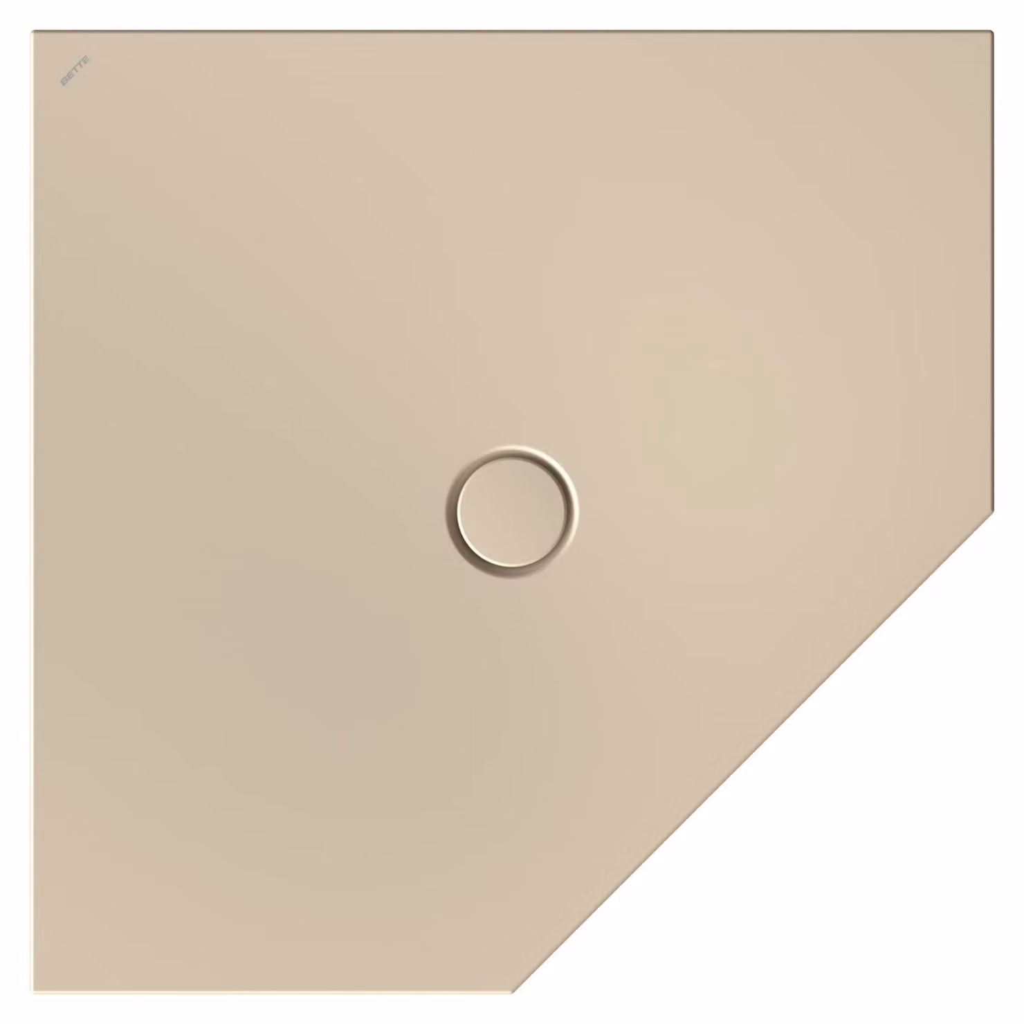 BetteFloor Caro receveurs de douche pentagonaux avec BetteGlasur Plus, 1000x1000mm, 7211-422PLUS, 7211-422PLUS