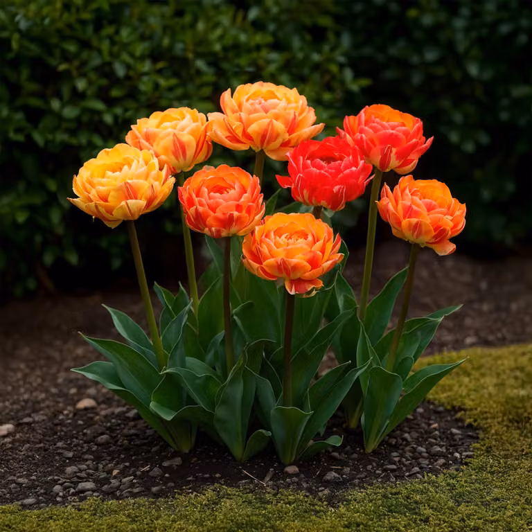 Bulbi da fiore Exotenherz - Tulipani Tulipa Gudoshnik Doppia fioritura (12 pezzi) Diametro 11-12 cm