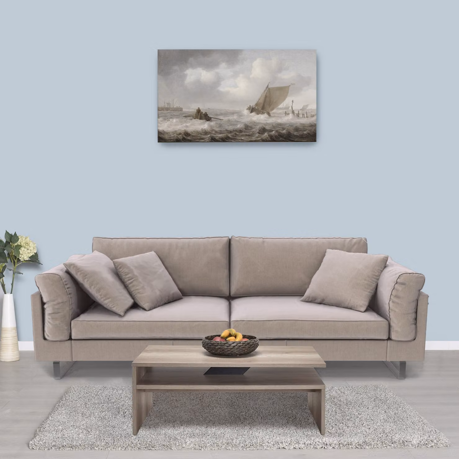 Skye Decor, Shp-645-Tt-1, tavolino, legno di noce chiaro, 100% pannelli truciolari rivestiti in melamina, 110 x 65 x 42 cm