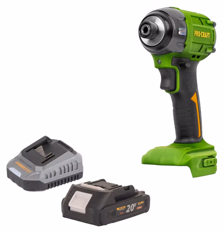 Avvitatore a impatto a batteria Procraft PS22bb 20 V 230 Nm 1/2" Brushless + 1x batteria 2,0 Ah + caricabatteria