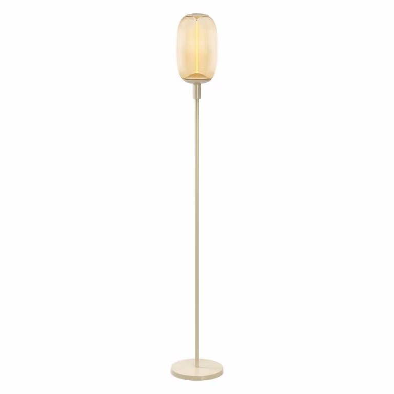 LEDVANCE DECOR STICK TALL lampada da terra, 1 x E27, beige, acciaio inox, scenari di illuminazione personalizzati, ideale per le zone giorno, interruttore a pedale, design moderno, base E27, decorativa