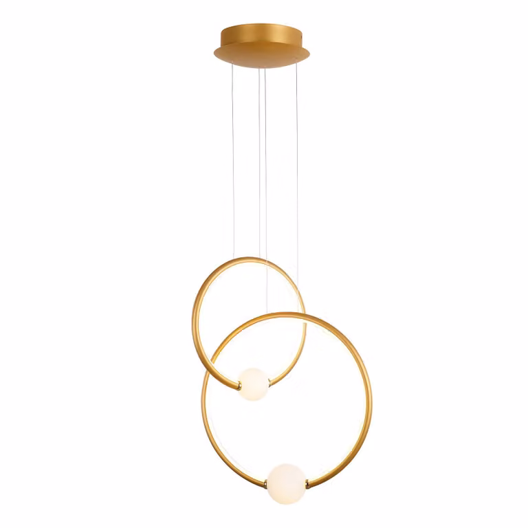 Lampadario a LED Lozanna, bronzo anticato-bianco, 44,8 W, luce bianca calda, 2420 lm, alluminio, dimensioni: 130x43x24 cm, IP20, Italux