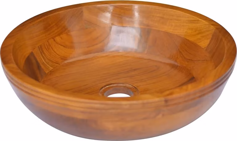 The Living Store Lavabo in teak massiccio Φ40x10 cm
