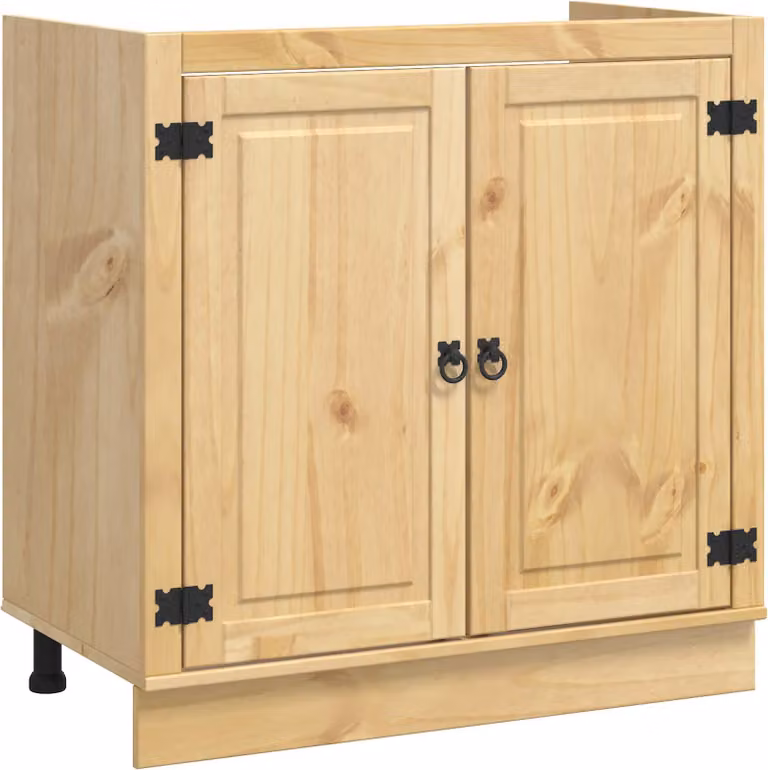 Armadietto SKI Marrone Miele 80 x 46 x 81 cm Pino massello