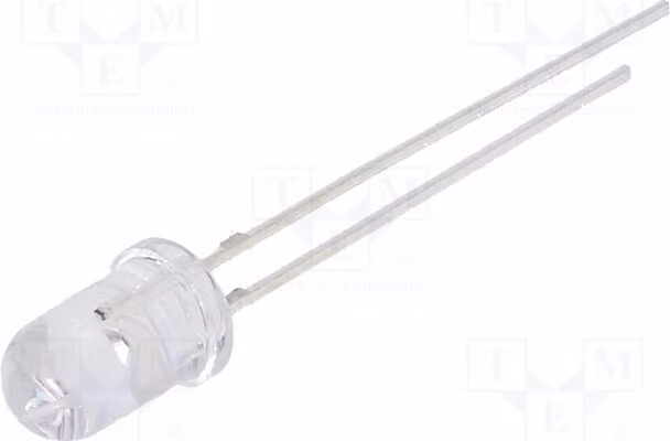 2 LED, 10÷15mA, 5mm, 12V, 1120÷1560 mcd, OSO5JA5A31A-12V, diodi LED a montaggio superficiale (THT), 5mm, angolo di emissione 30°, colore arancione