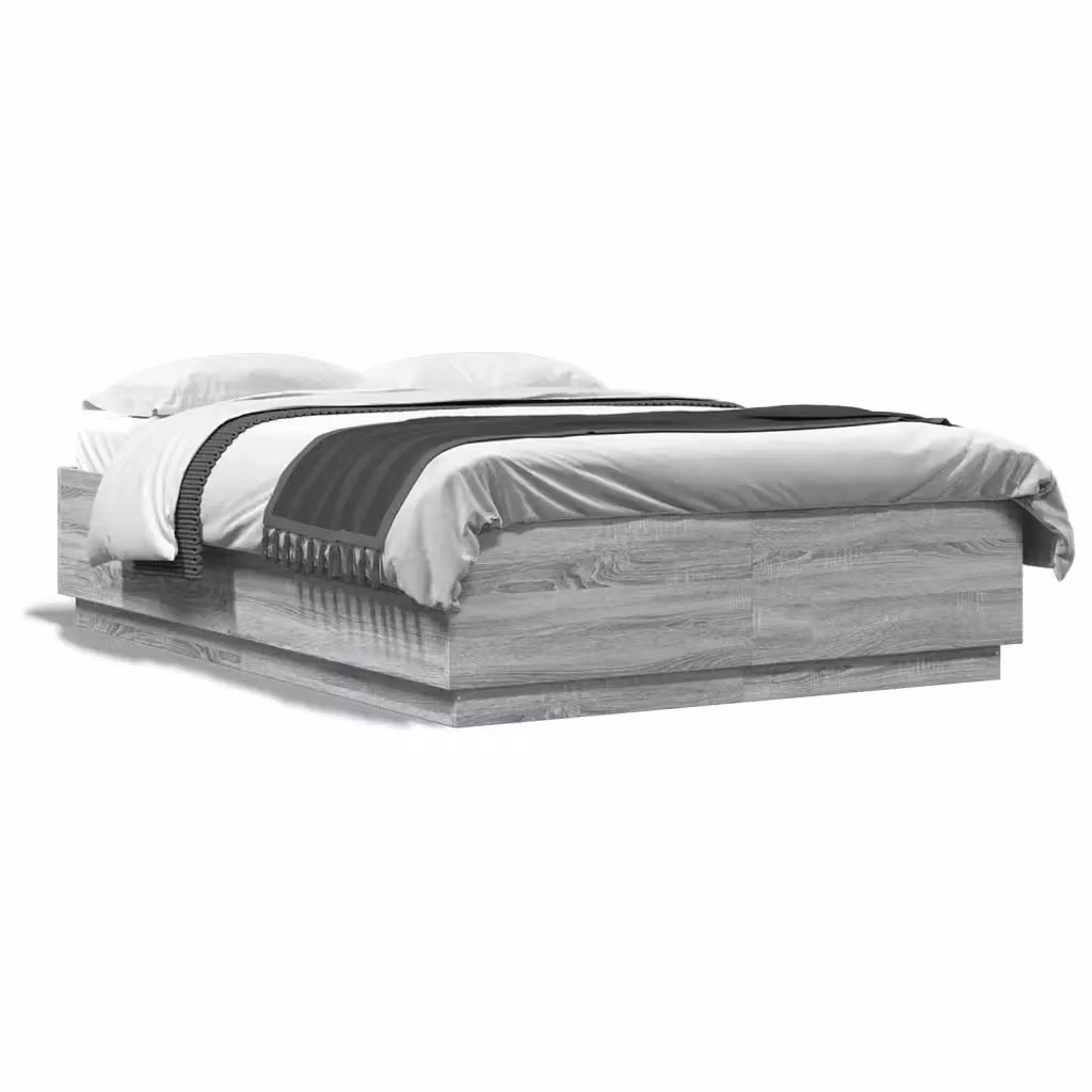 vidaXL Giroletto in Legno Multistrato Grigio Sonoma L/P/H: 120 x 200 x 30 cm – 2