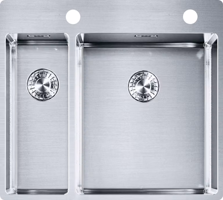FRANKE sink BOX BXX 260-36-16 A con valvola eccentrica girevole look acciaio inox