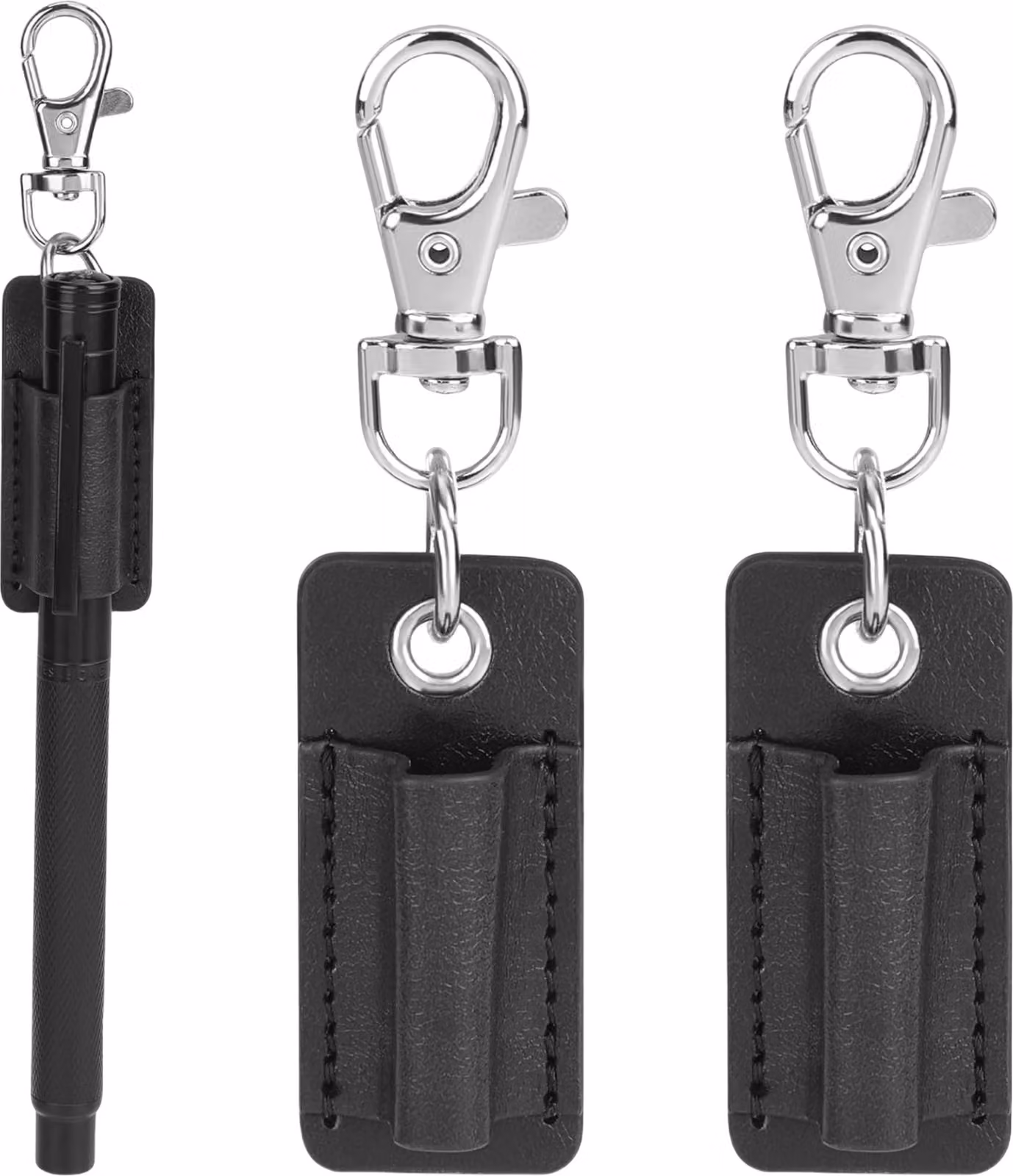 INF Clip Portapenne Portatile in Silicone - Set da 2