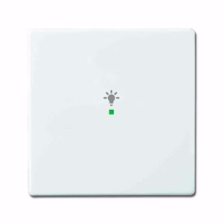 Busch-Jaeger basculante a 1 presa, simbolo luminoso studio bianco 6231-10-84